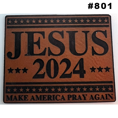 Wild Heritage Apparel - Venta al por mayor Accesorio para sombrero - Hombre - Parche de sombrero de cuero grabado personalizado23