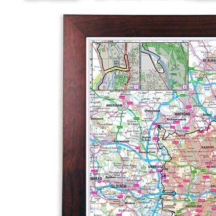 Map Marketing Limited - Vente Cartes - Carte murale de la zone à faibles émissions de Londres 2021 (LEZ et ULEZ)3