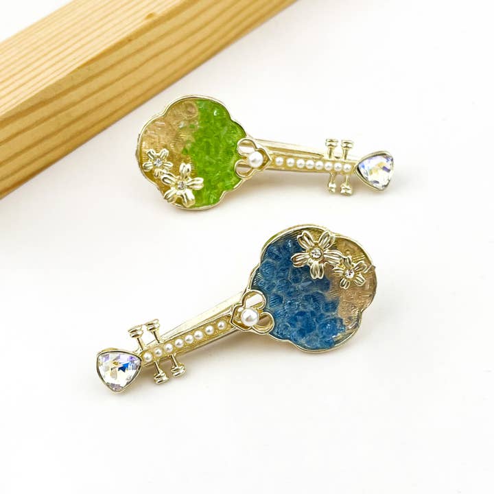 SoapElenGlen - Wholesale Hair Clip - Women's - Pipa-Inspired Hair Clip, Musical Instrument Hair Barrette5