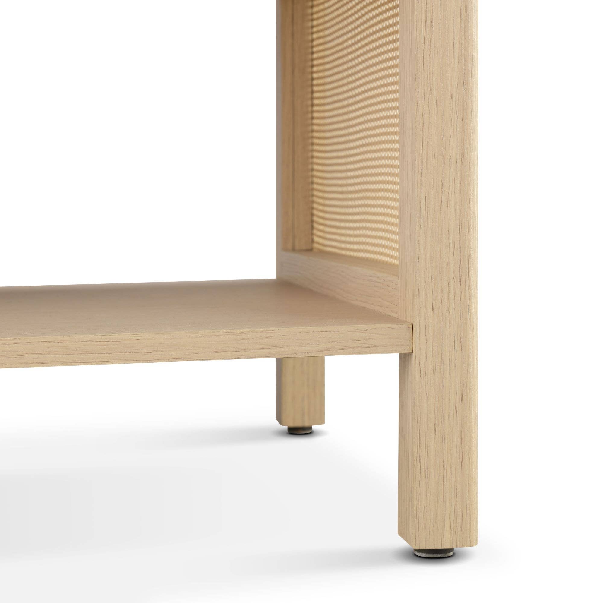 Olliix - Wholesale Coffee Table - 2-Tier Rattan Sides Open Shelf Storage Coffee Table3