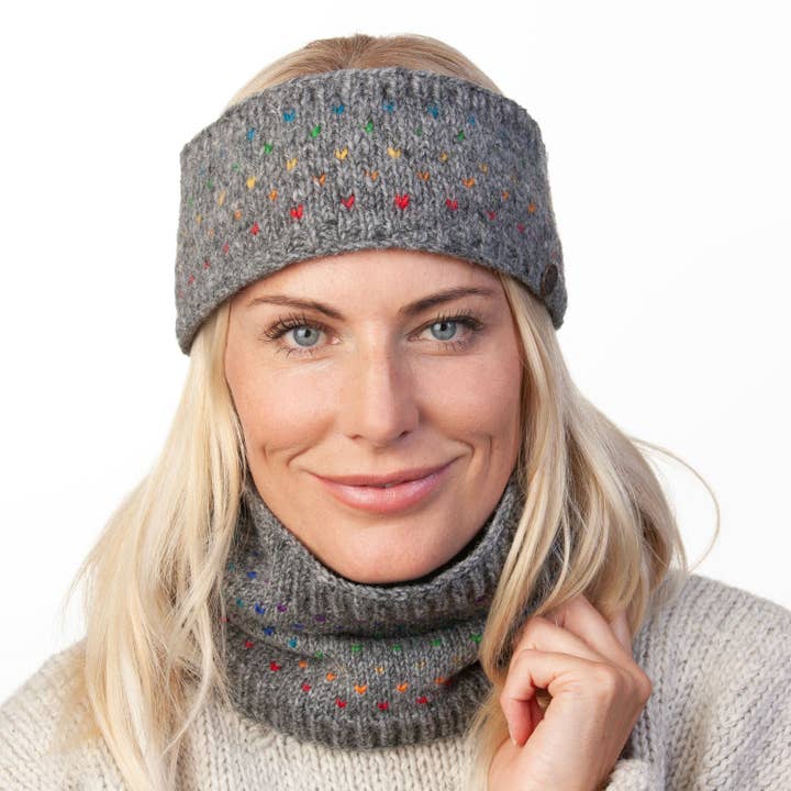 Black Yak Ltd - Wholesale Balaclava - Women's - Rainbow Tick Snood - Hand Knitted Wool - Fair Trade8