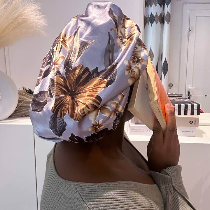 Asantewaa - Wholesale Sleep Cap / Bonnet - Women's - Reversible Satin Bonnet Eloise With band1