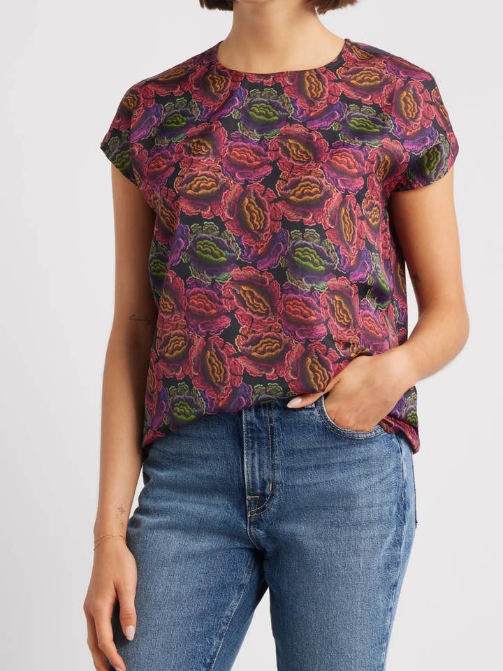 Cap Sleeve Shell for wholesale by APNY