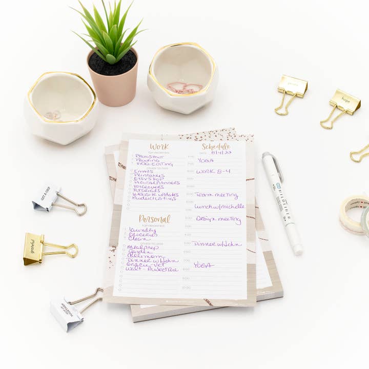 bloom daily planners - Wholesale Notepad - Timed Work & Personal To Do List Pad8
