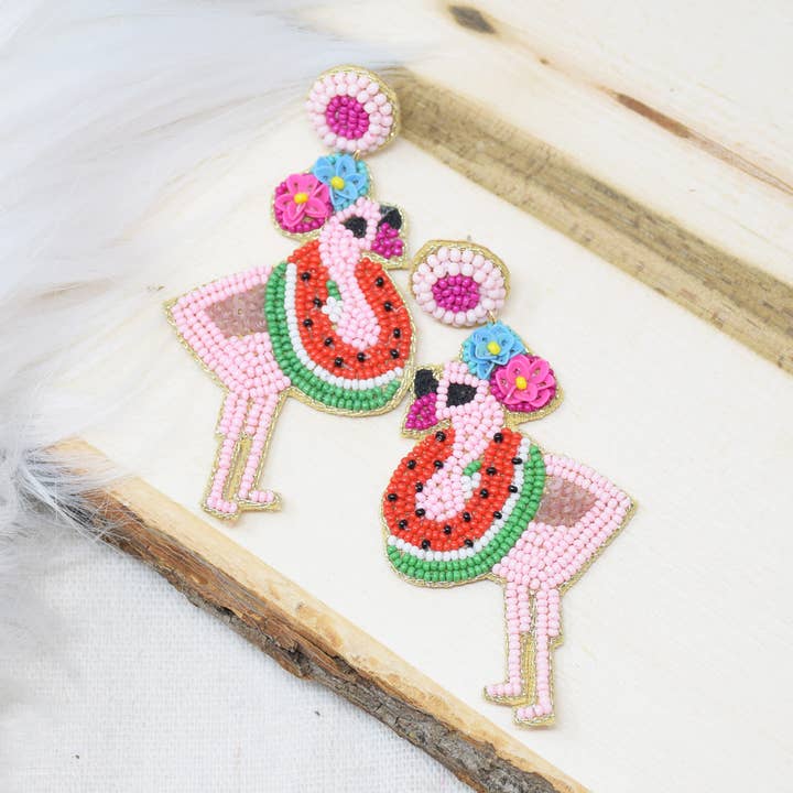 Curated Trinkets | Flamingo Bird | Earring | 5227 for wholesale by Curated Trinkets