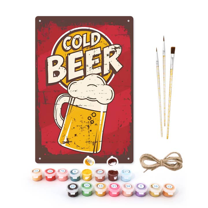 Cold Beer Mug – Vintage Paint by Numbers for wholesale by Paint Your Numbers