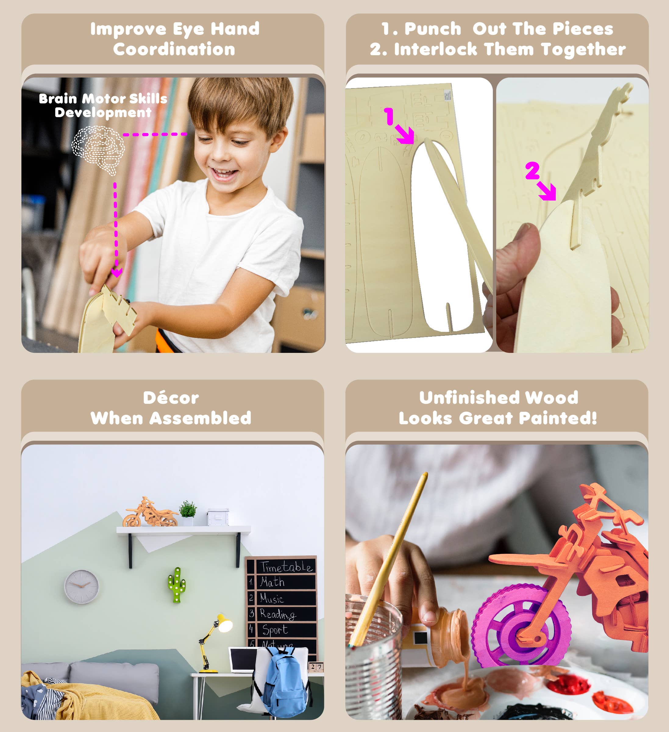 Cota Global – wholesale Puzzle – Child – 3D Puzzles - Dirt Bike2