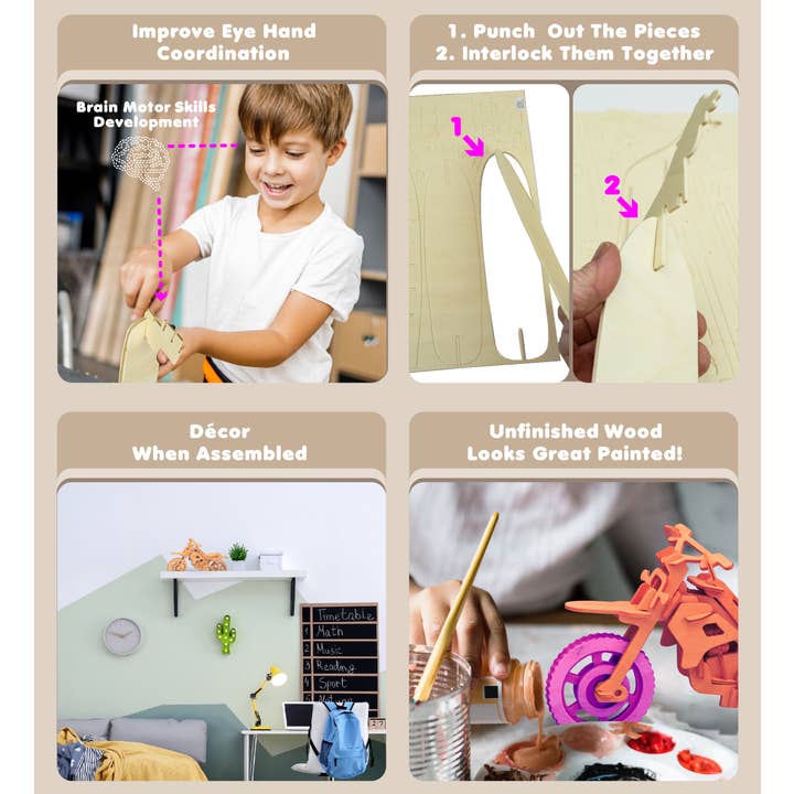 Cota Global – wholesale Puzzle – Child – 3D Puzzles - Dirt Bike2