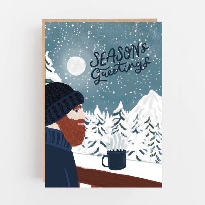 Season Greetings's Midnight Moonscape Greeting Card for wholesale by Lomond Paper Co