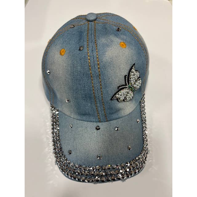 7 Star - Wholesale Baseball Cap - Women's - Rhinestone Caps Denim Assorted Adjustable (12 Pcs. Assorted)6
