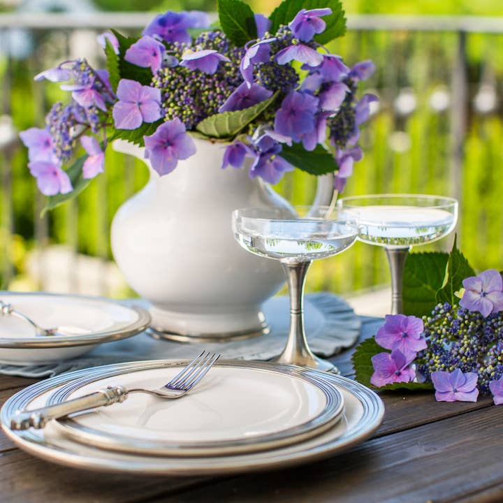 Arte Italica & Crown Linen Designs - Wholesale Salad Plate - Tuscan Salad/Dessert Plate6