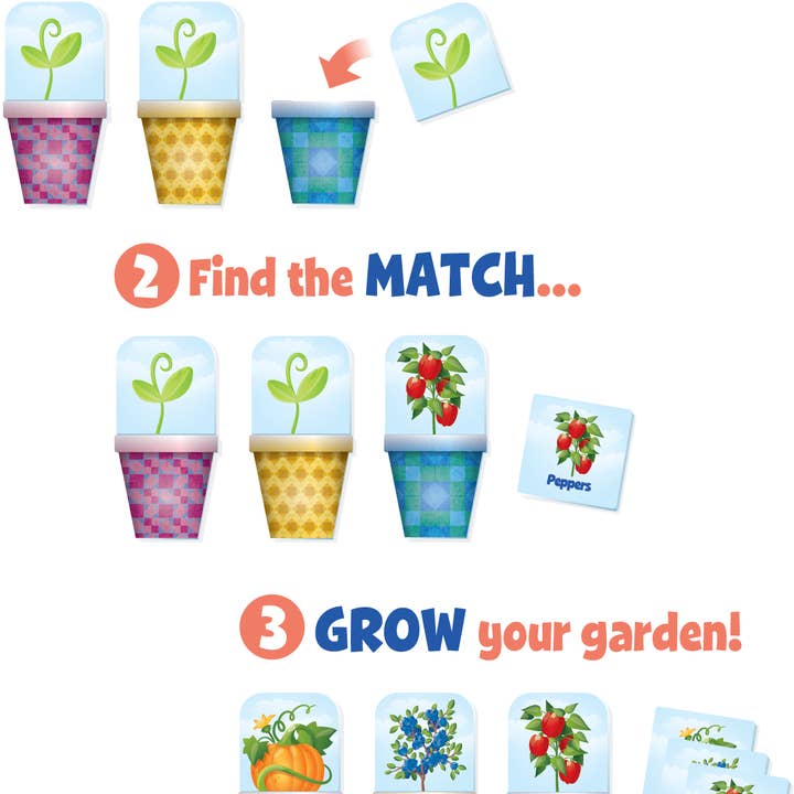 Blue Ninja Studios - Wholesale Brain Game - Kids - Patchwork Garden Preschool Memory Matching Game3