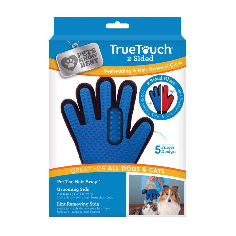 Everyday Supply Co - Wholesale Pet Grooming Aid - Dog - True Touch Blue Pet Grooming Mitt - 1 Pack0