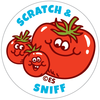 EverythingSmells, LLC - Wholesale Sticker - Tomato EverythingSmells Scratch & Sniff Stickers1