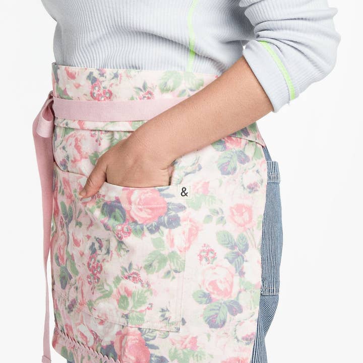 Hedley & Bennett - Wholesale Apron - The Cafe Bistro Apron - LoveShackFancy Palm Beach Rose