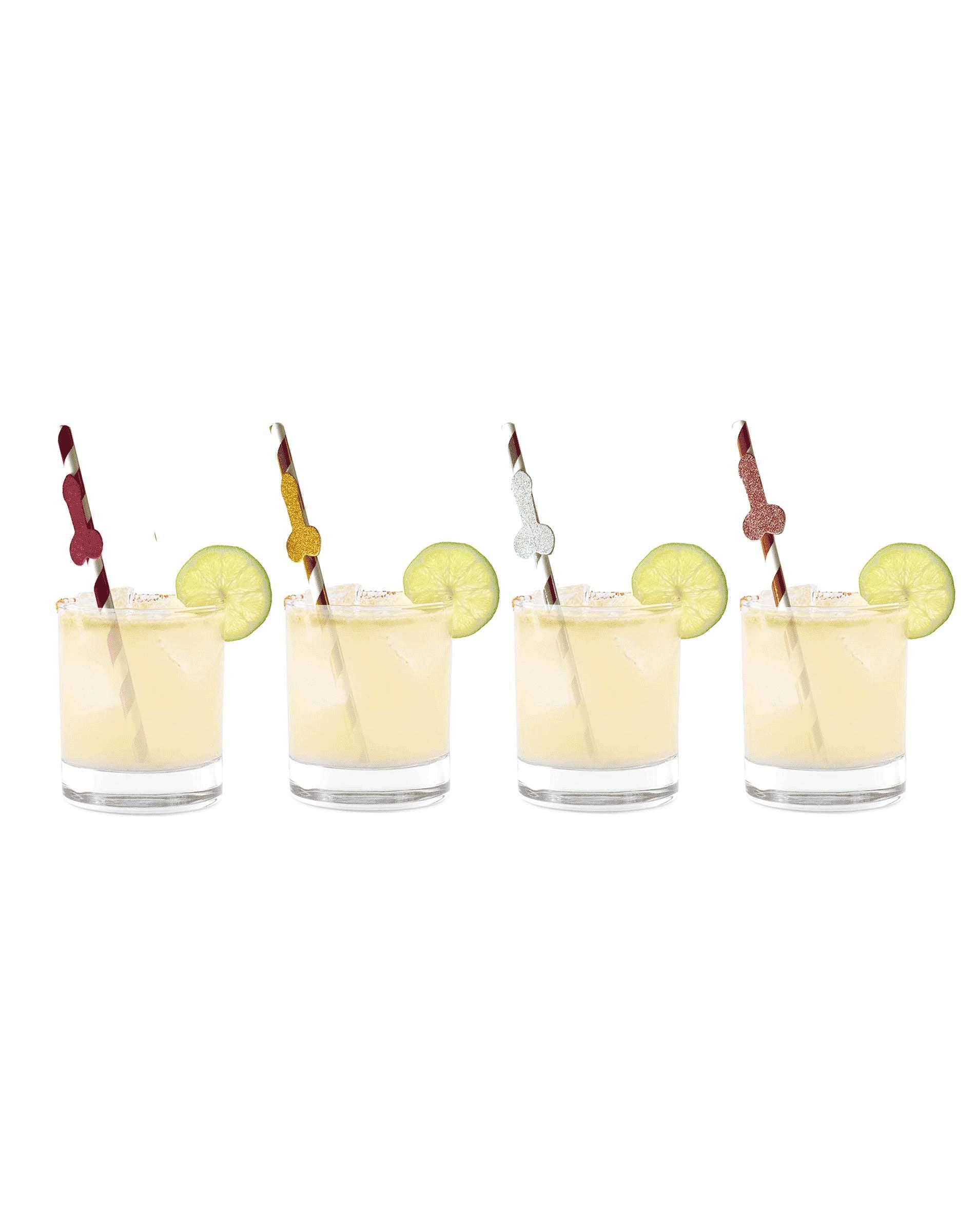 Little Genie Productions - Wholesale Drinking Straw - Glitterati Penis Cocktail Straws4