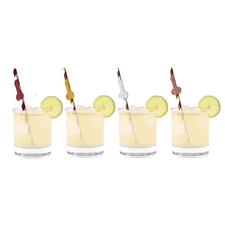 Little Genie Productions - Wholesale Drinking straw - Glitterati Penis Cocktail Straws4