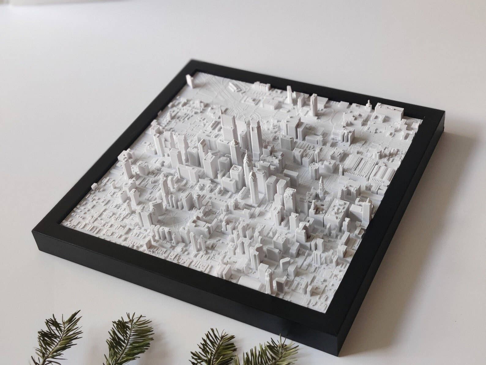 Micropolitan - Vente Cartes - Carte de la ville en 3D | Choisissez une ville | Art mural encadré en 3D et décoration d'intérieur7
