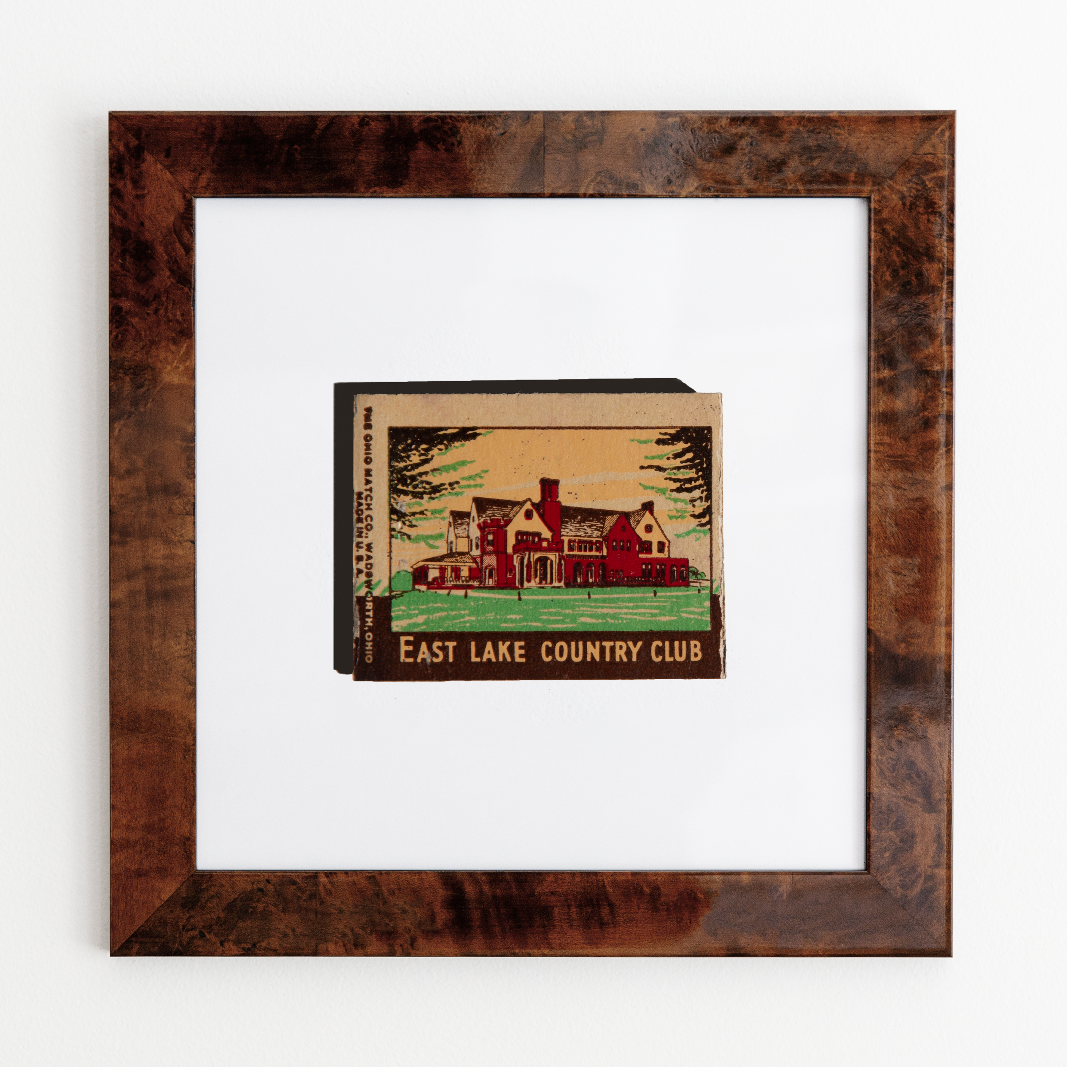 Match South - Vente Affiche d'art - Club de golf d'East Lake (Vintage)2