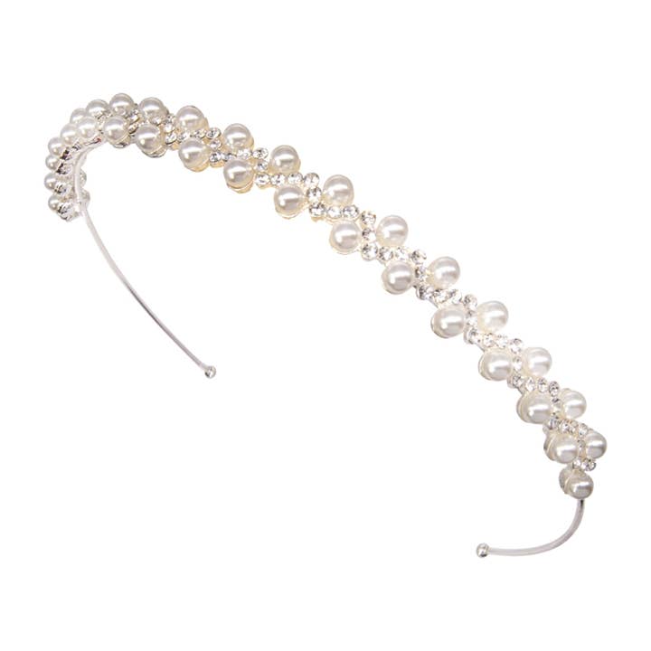Athena Bridal Jewellery - Wholesale Fashion Headband - Women's - CHIC PEARL HEADBAND - AHB-997