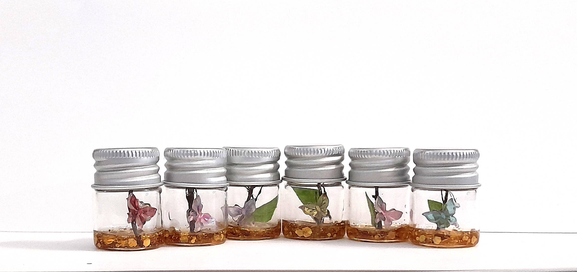 SUPERAWWWSOME - Vente Plantes artificielles - Bouteille de Spécimen de Papillon, Miniature de Maison de Poupée, cadeau nature10