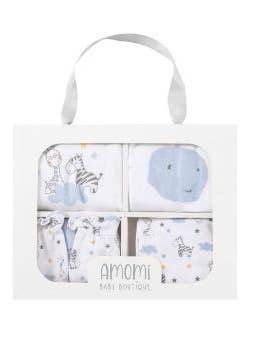 6-piece newborn set, Zebra design for wholesale by Newness Kids