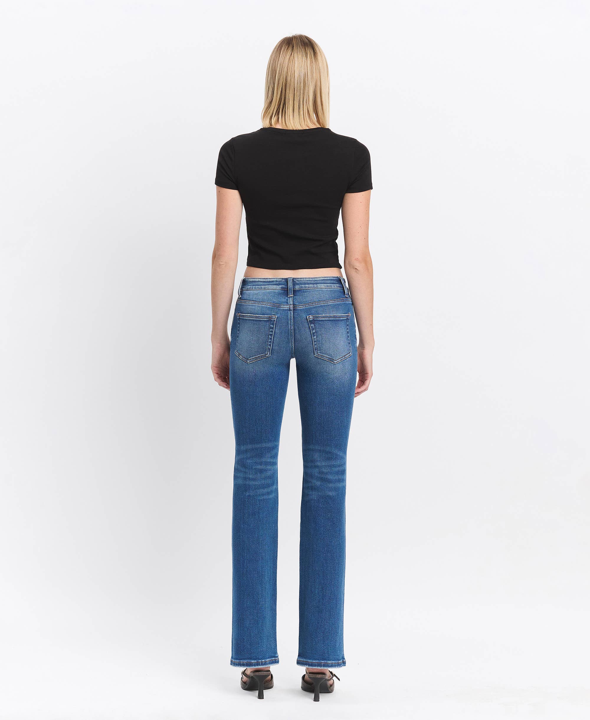 HUMOUR LOW RISE FULL LENGTH BOOTCUT JEANS T6649 for wholesale on Faire9