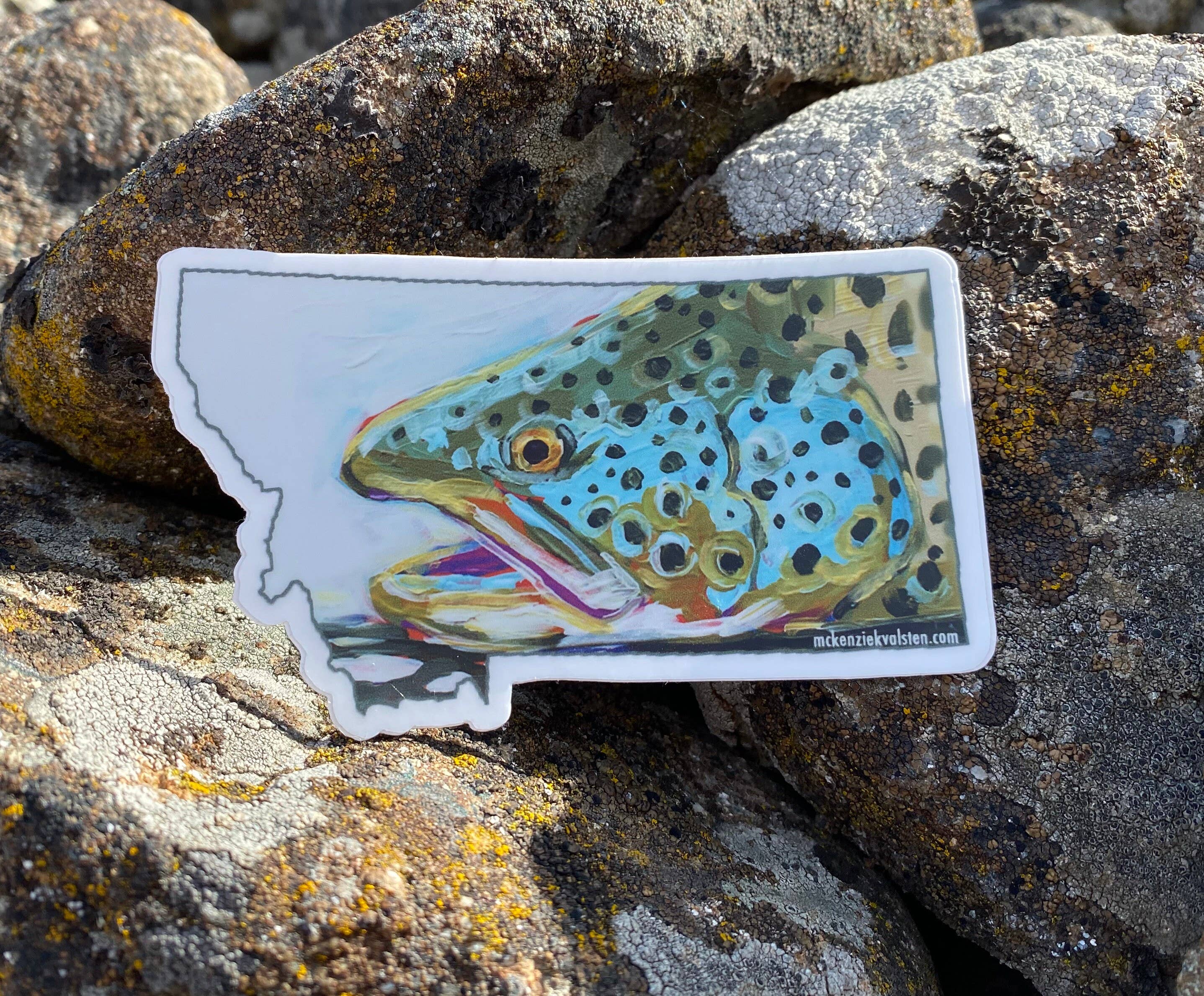 Mckenzie Kvalsten - Wholesale Sticker - Trout Montana Sticker1