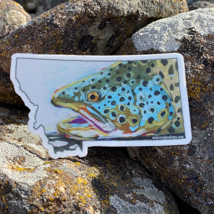 Mckenzie Kvalsten - Wholesale Sticker - Trout Montana Sticker1