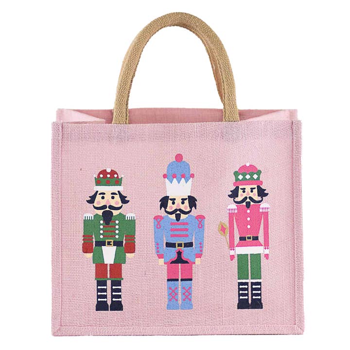 The Royal Standard - Wholesale Gift Bag - Nutcracker March Gift Tote Light Pink/Multi 12x10x8