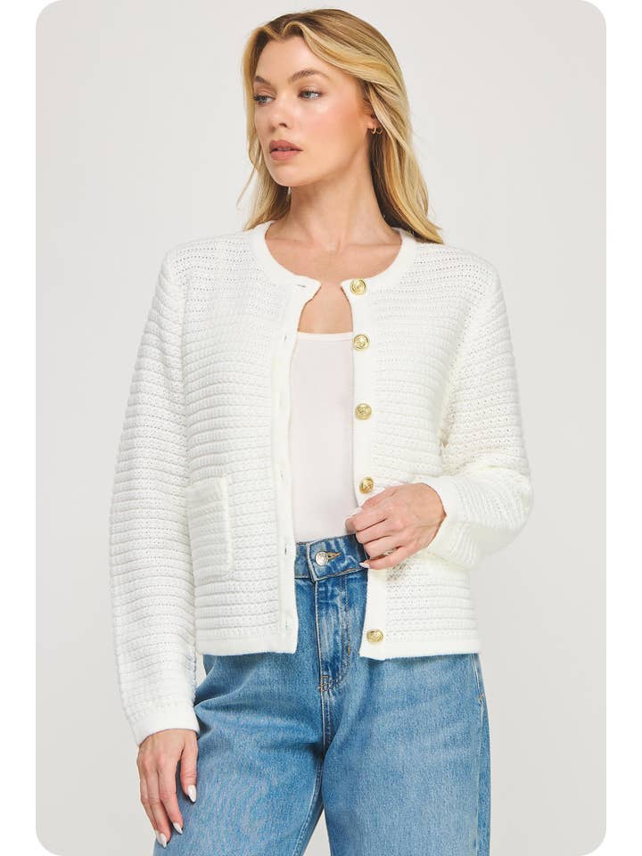 Strut & Bolt - Wholesale Cardigan - Women's - Textured Knit Cardigan16