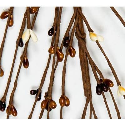 Rice Berry Garland, Hw, 55in Dark Brown Mixed for wholesale by KMI International Corp.