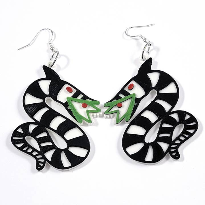 Printy Vibes - Vendita all'ingrosso Orecchini pendenti - Orecchini Sandworm Statement stampati 3D1