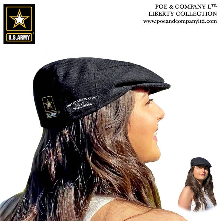 Casquette plate édition Deluxe 1775 sous licence officielle U.S. Army® pour la vente par Poe & Company Limited, LLC