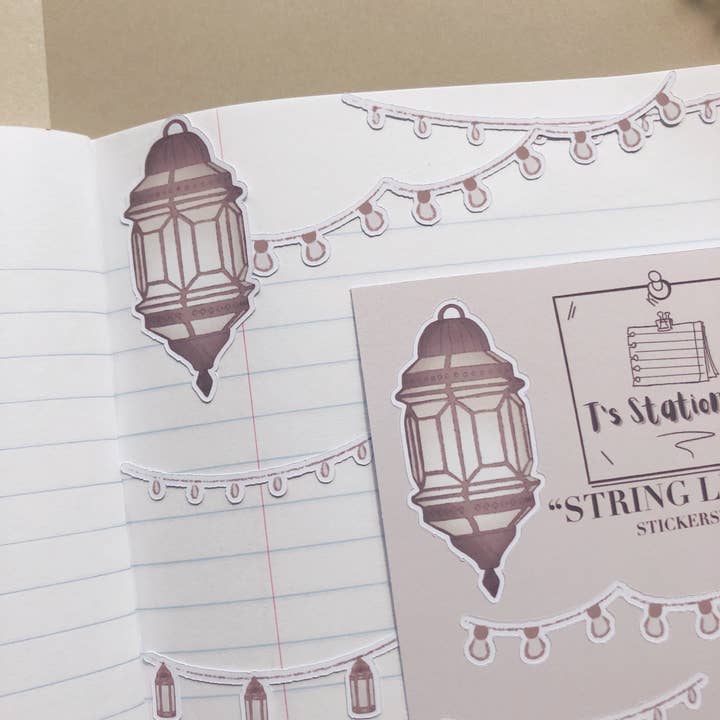 T's Stationery - Vendita all'ingrosso Adesivo - Foglio di adesivi "Luci decorative"3