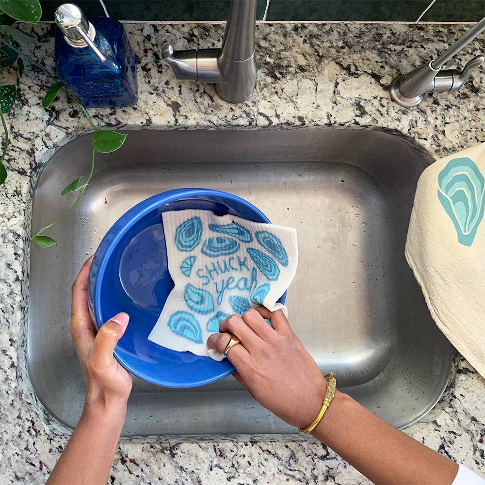 The Neighborgoods - Wholesale Dishcloth - Oyster Sponge Cloth2