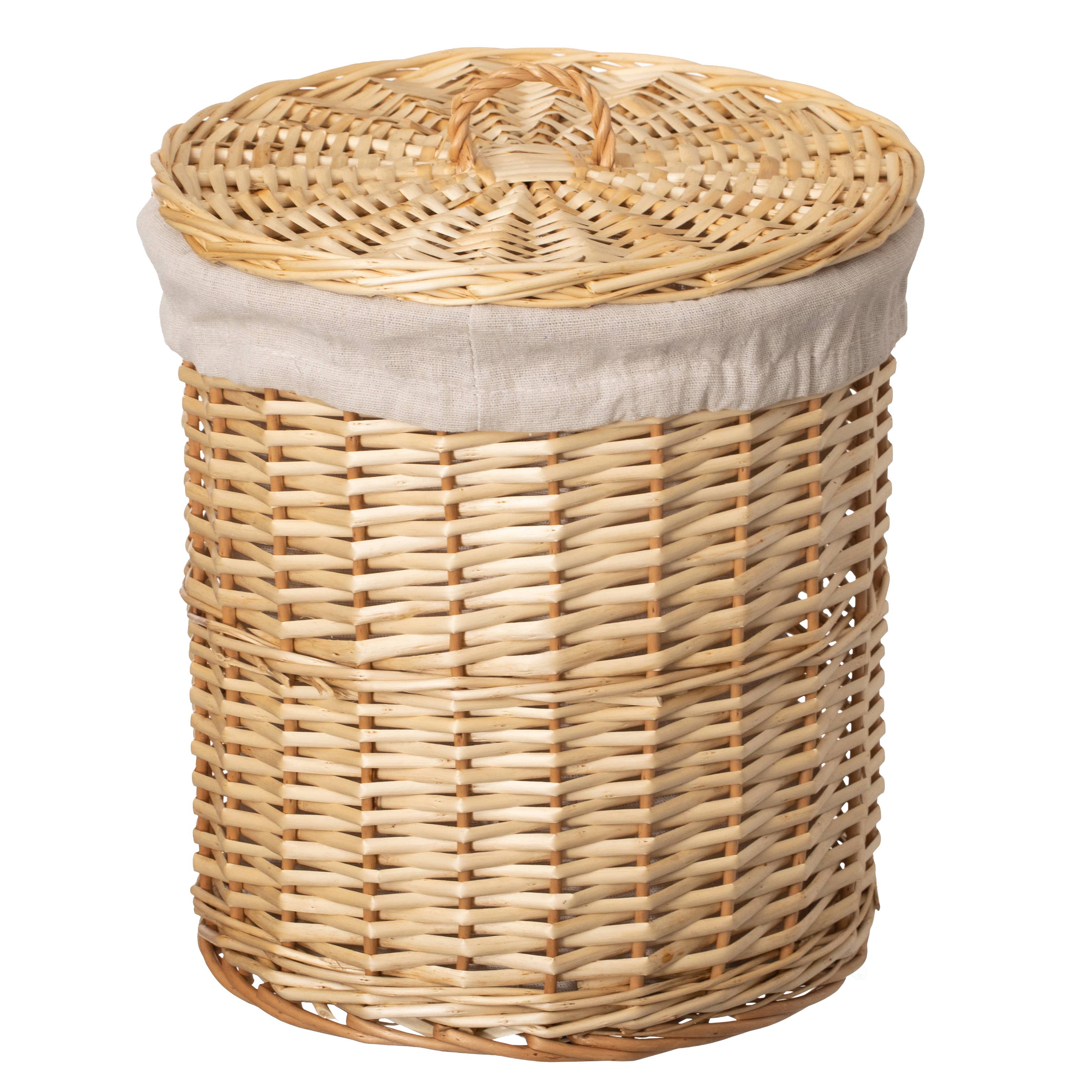Quickway Imports – wholesale Laundry basket – Willow Wicker Laundry Basket with Lid and Side Handles7