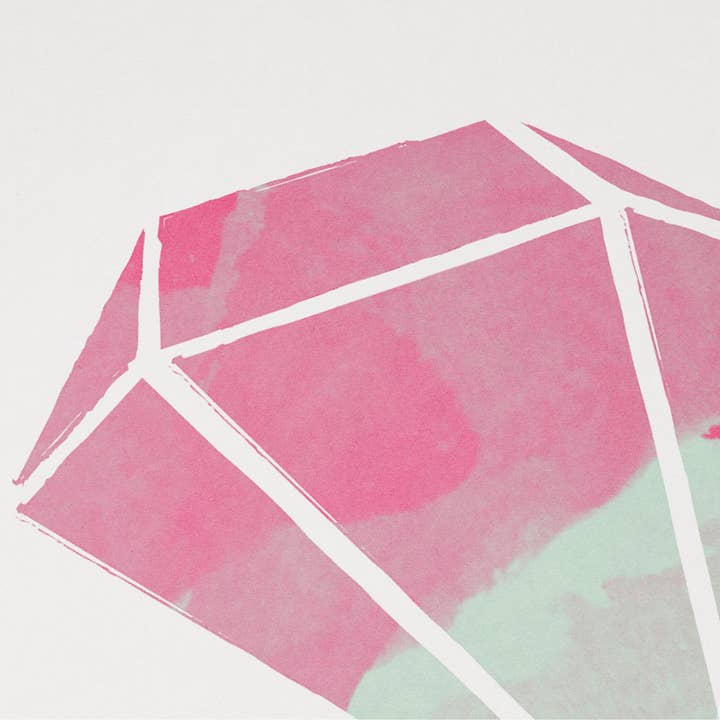 Karte Design Berlin - Wholesale Love Card - Everyday Card & Envelope – “Can't Buy Me Love” (Magenta Gem) 2