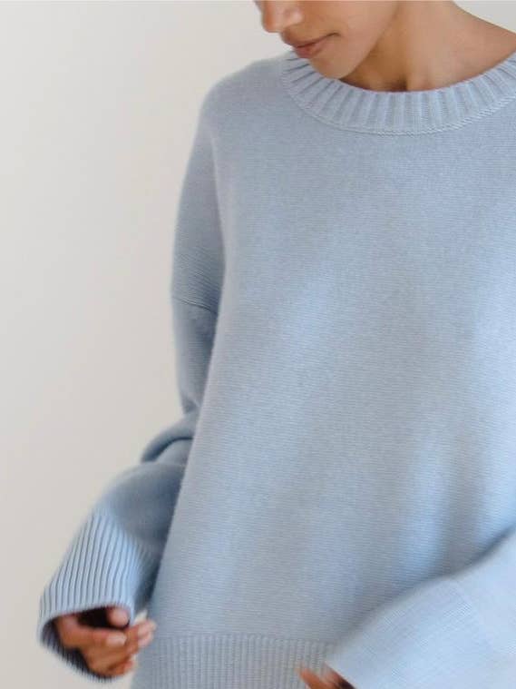 Rosa Clothing - Wholesale Knit Sweater - Women's - Multi colored pullover loose knit sweater