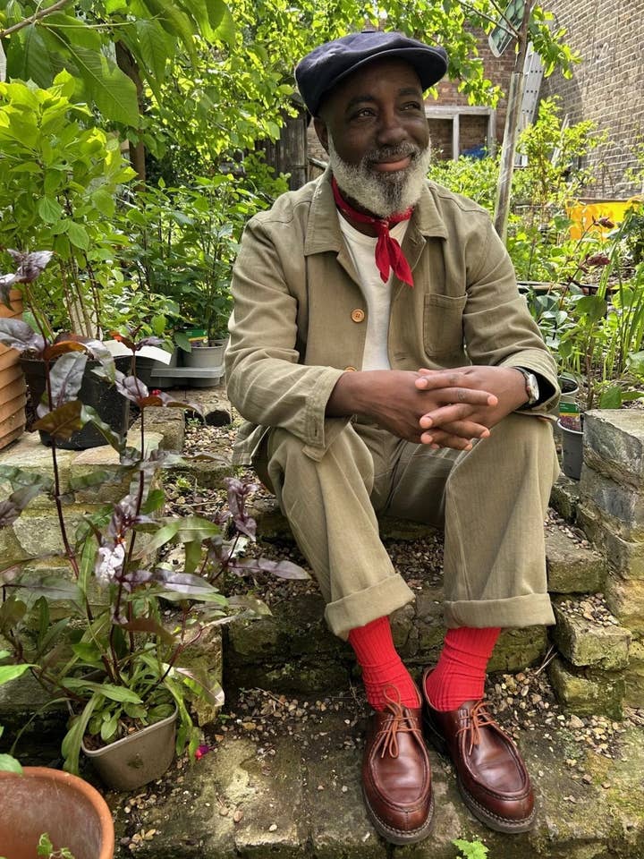 French Workwear Suit Faded Herringbone Green Cotton for wholesale by Wolf Clothing Collective Ltd