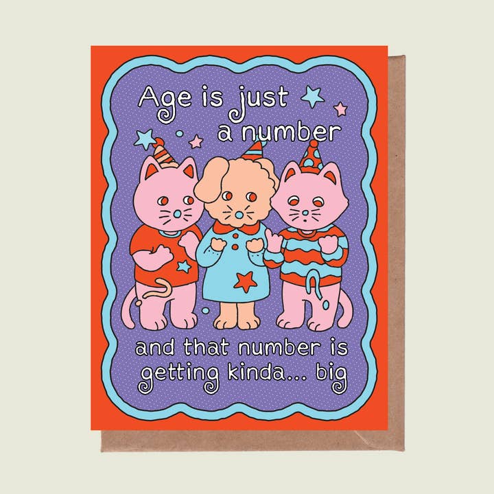 Age is Just A Number Carte de vœux pour la vente par Épée Lapin Studio