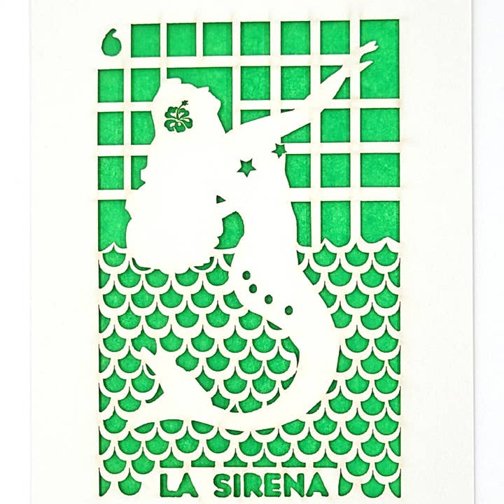 two hermanas - Wholesale Everyday Greeting Card - La Sirena - loteria2