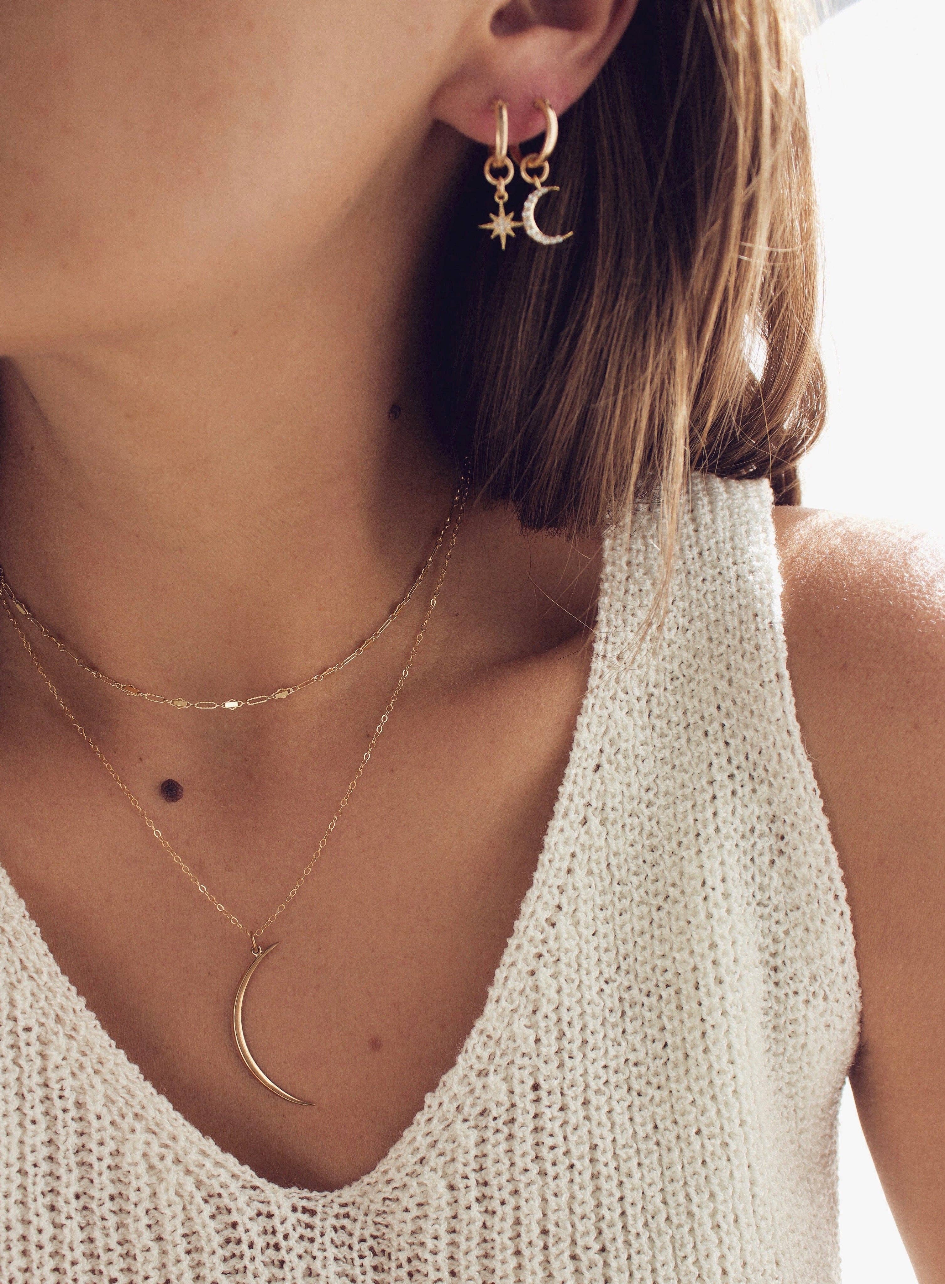 Katie Waltman Jewelry – wholesale Pendant/charm necklace – CRESCENT NECKLACE2