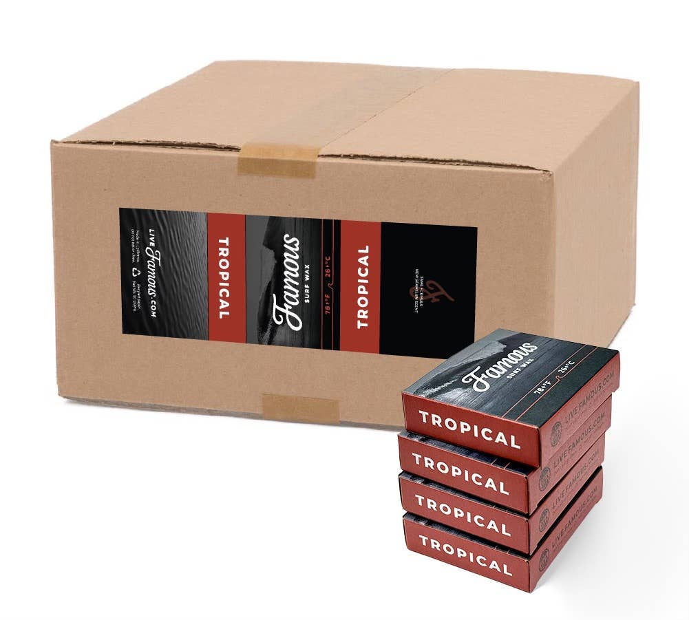 Famous Surf Supply - Wholesale Sporting Accessories - 72-Bar Case of Tropical Wax2