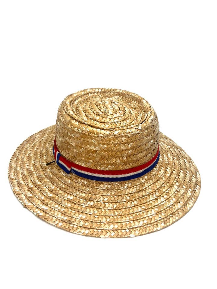 LJM-3 Men's hat "raffia style" with the colors of France for wholesale by LINETA