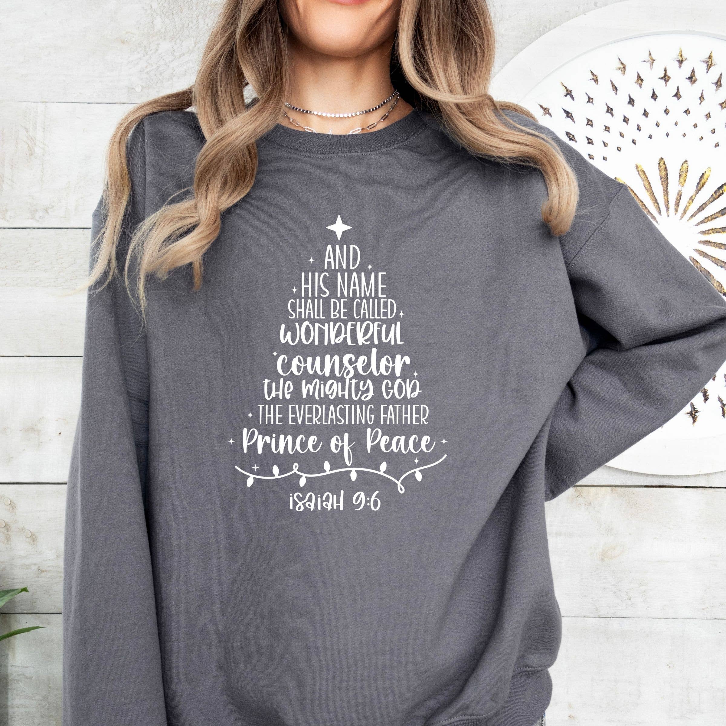 Wholehearted Motherhood and Co. – wholesale Sweatshirt med tryck - Dam – Jesus är anledningen julgran grafisk sweatshirt3