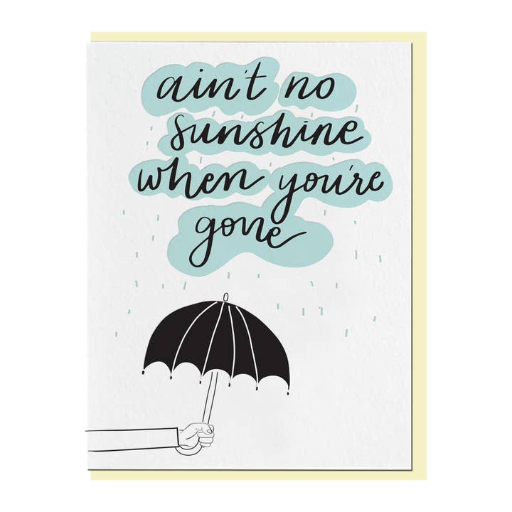 Violet Press - Wholesale Love Card - No Sunshine