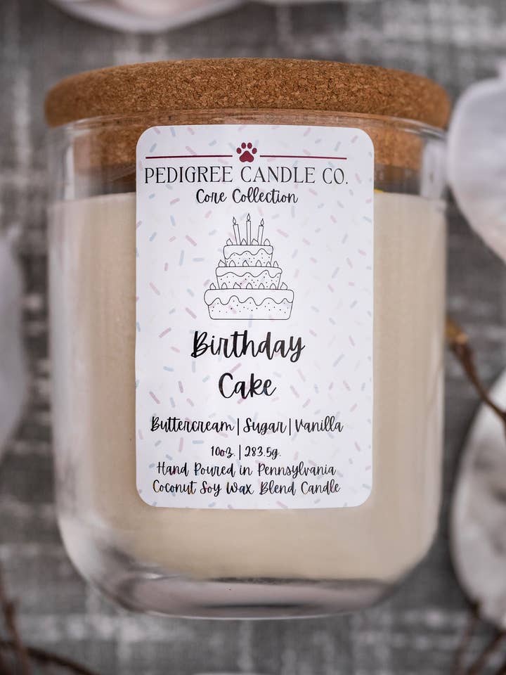 Birthday Cake Candle for wholesale by Pedigree Candle Co.