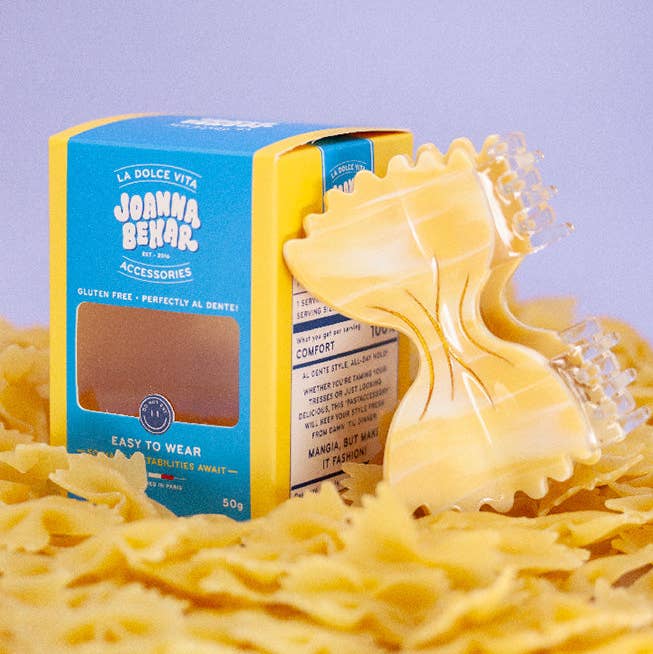 Joanna Behar – wholesale Hair clip – Women’s – Farfalle bow tie italian pasta hair claw clip7