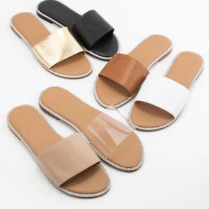 Clear slip on sandals 2025